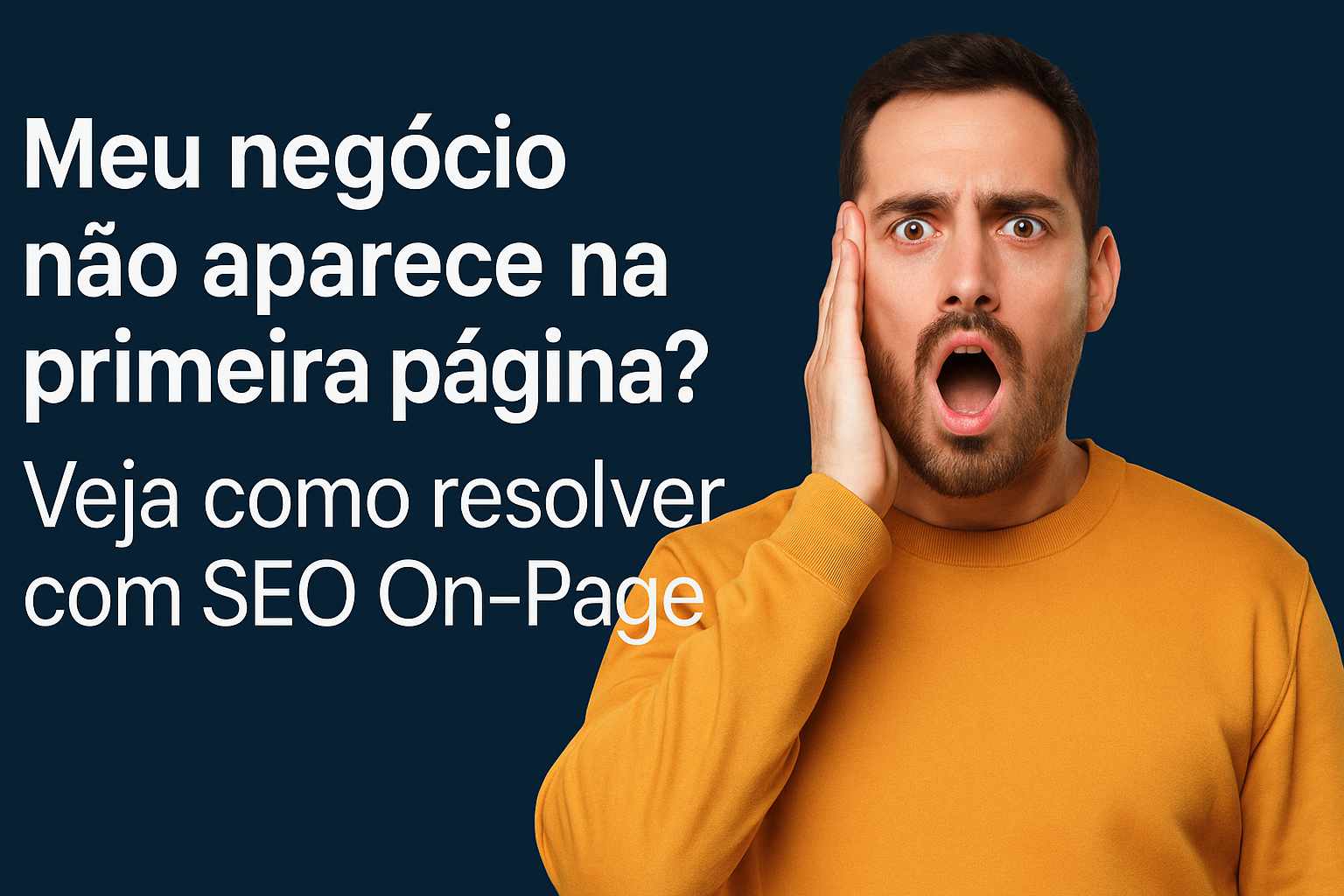 Meu negócio não aparece na primeira página